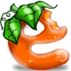 Slightly Nibbled Orange e