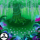 Glowing Butterfly Garden Background - r500