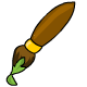 Green Petpet Paint Brush - r101